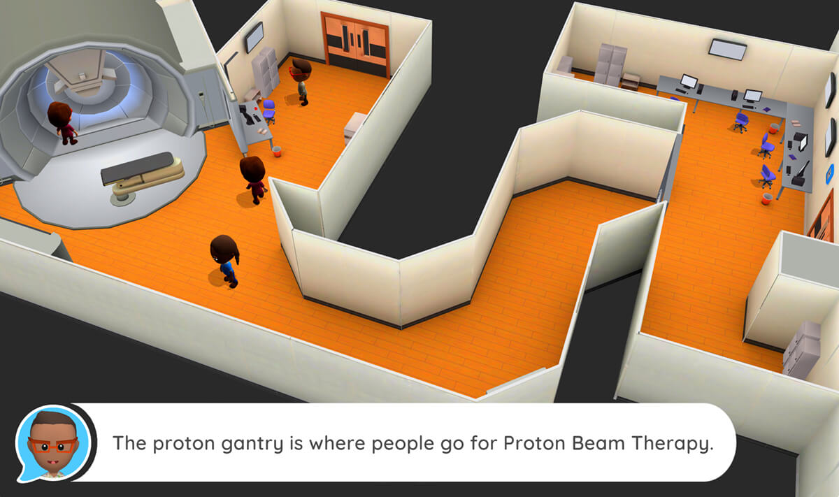 Varian proton therapy treatment room