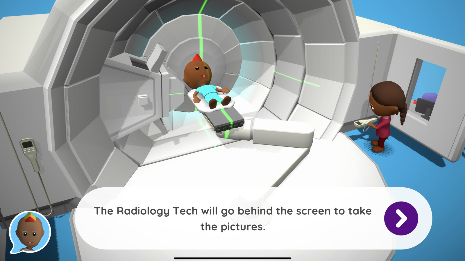 avatar having proton beam therapy
