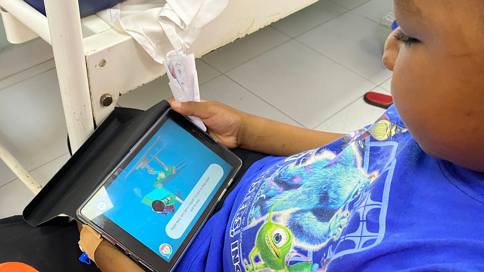 Child with cancer in Ghana (a low- and middle-income country) using Xploro